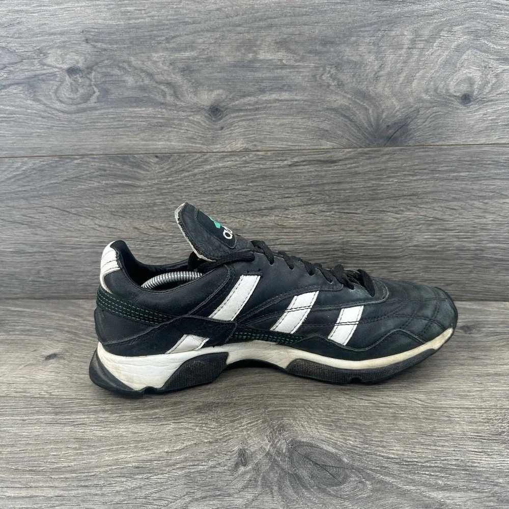 Adidas Indoor Turf Soccer Shoes Men Size 8 Black Vintage 087225 Low Top Sneaker